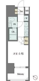 カスタリア大井町 203 間取り図