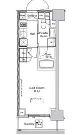 プラウドフラット門前仲町5 302 間取り図