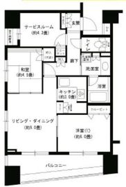 パークキューブ浅草田原町 1402 間取り図