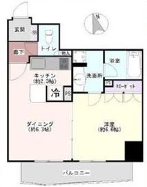 カルムインフォアームズ東京コア 3階 間取り図