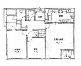 ルグラン三番町 302 間取り図