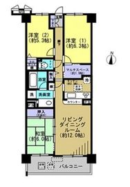 Be CITYベイウィング 14階 間取り図