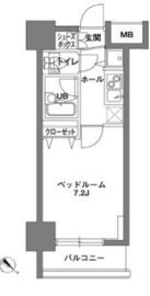 KDX岩本町レジデンス 202 間取り図