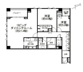 白金三光坂クラティオ 3階 間取り図