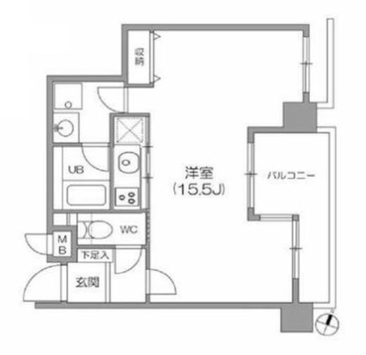 白金台アパートメント 701 間取り図