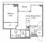 白金台アパートメント 701 間取り図