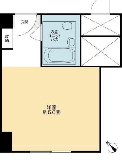 赤坂レジデンシャルホテル 9階 間取り図