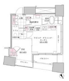 ザ・パークハウス三軒茶屋タワー 18階 間取り図