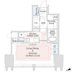 ラ・トゥール新宿グランド 604 間取り図