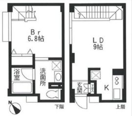 KDXレジデンス自由が丘 204 間取り図