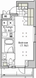 ブリリアイスト白金高輪 702 間取り図