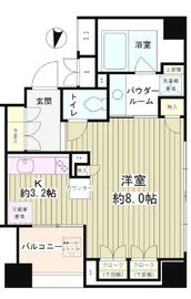 パークアクシス白金台南 6階 間取り図