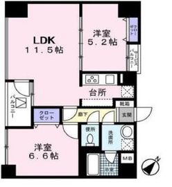 メルヴェーユ日本橋浜町 803 間取り図