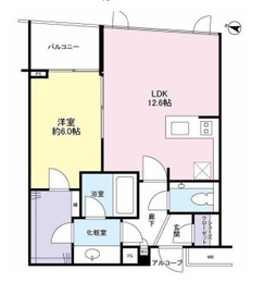 ピアース西麻布 4階 間取り図