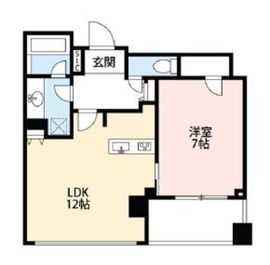 シティタワー麻布十番 4階 間取り図