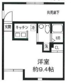 レジディア代々木 403 間取り図
