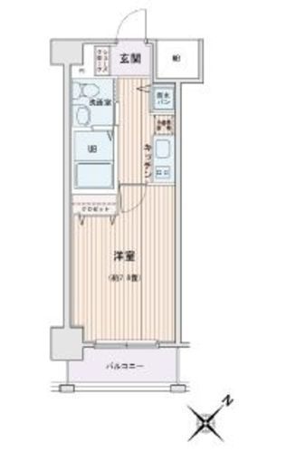 HF門前仲町レジデンス 504 間取り図
