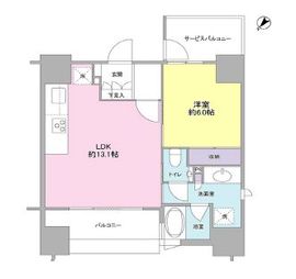 ブランズ島津山 3階 間取り図