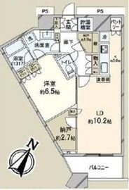 勝どきザ・タワー 5階 間取り図