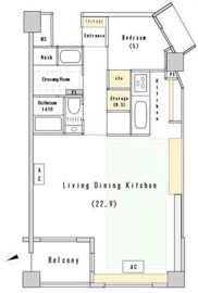 パークコート渋谷大山町ザプラネ 1階 間取り図