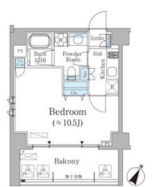 元麻布レジデンス 506 間取り図