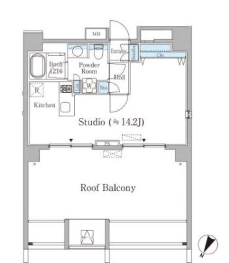 元麻布レジデンス 502 間取り図