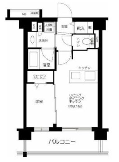 エクセレントシティ目白 2階 間取り図