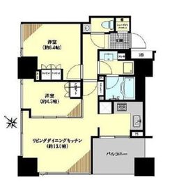 シティタワー池袋ウエストゲート 25階 間取り図