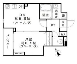 グリーニエ西新宿弐番館 101 間取り図