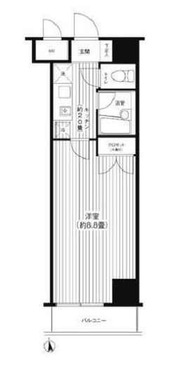 インプルーブ白金 302 間取り図