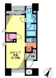 クラヴィーア神宮前 401 間取り図