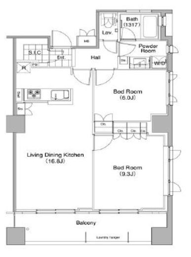 コンフォリア東池袋ウエスト 1103 間取り図