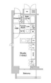 コンフォリア北参道 1309 間取り図