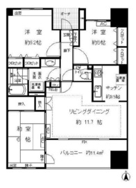 クレアシティアイテック品川ウエストレジデンス 2階 間取り図