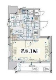 コンシェリア門前仲町リバーサイド 6階 間取り図