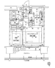 ベリスタ文京関口 3階 間取り図