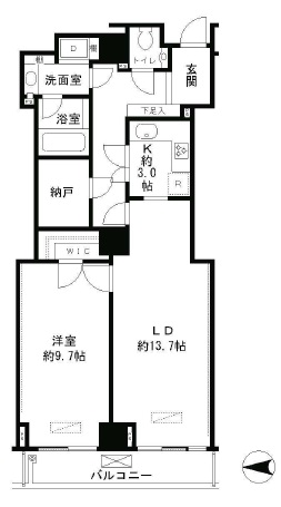 恵比寿ガーデンテラス弐番館 806 間取り図