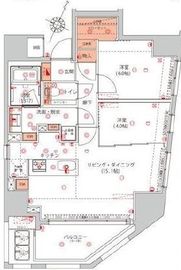 ハーモニーレジデンス千代田岩本町 1102 間取り図