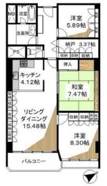 麹町三番町マンション 3階 間取り図