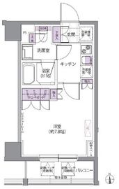 IVY WEST 402 間取り図