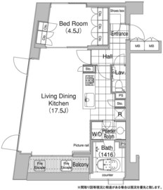 コンフォリア代官山青葉台 501 間取り図