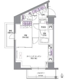 IVY WEST 501 間取り図