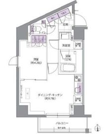 IVY WEST 901 間取り図
