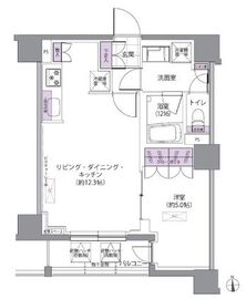 IVY WEST 1002 間取り図