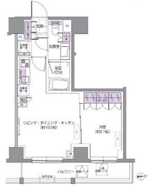 IVY WEST 503 間取り図