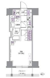 IVY WEST 404 間取り図