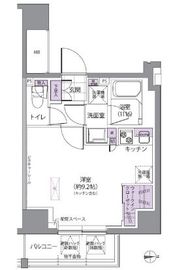 IVY WEST 305 間取り図