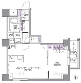 IVY WEST 703 間取り図