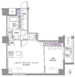 IVY WEST 803 間取り図