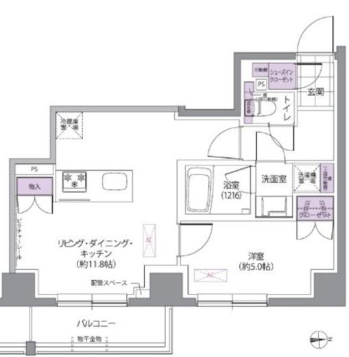 IVY WEST 804 間取り図